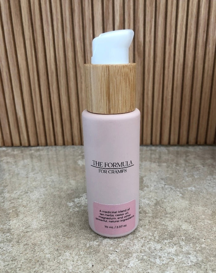 The Formula for Cramps topical herbal formula, 70 mL bottle